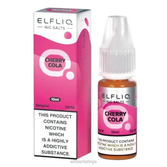 elfbar elfliq nic sāļi - ķiršu kola - 10ml-10 mg/ml 8L4F196