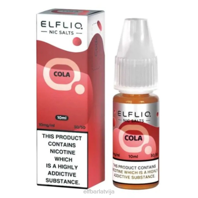 elfbar elfliq nic salts - kola - 10ml-10 mg/ml 8L4F194